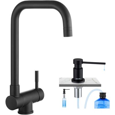CECIPA - Grifo de Cocina Plegable - Schwarz - Faucet CECIPA - Grifo de Cocina Plegable - Schwarz - Faucet