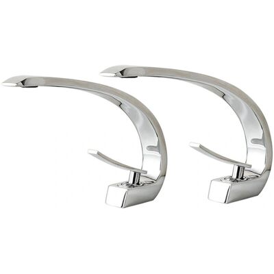 Auralum - Grifo de Lavabo Modern Cromo - 2X Auralum - Grifo de Lavabo Modern Cromo - 2X