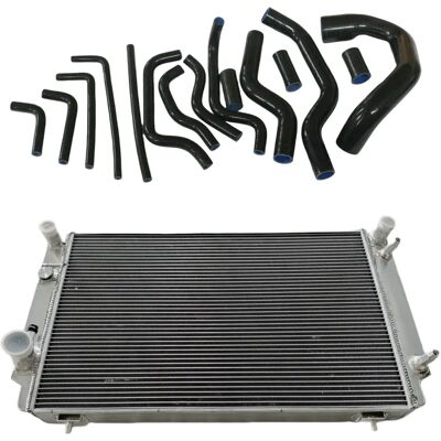 Jaguar XJS/XJ12 Alloy Radiator - V12 1976-1996, Black Hoses Jaguar XJS/XJ12 Alloy Radiator - V12 1976-1996, Black Hoses