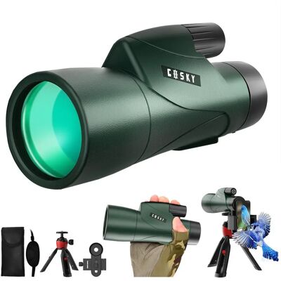 Gosky 12x55 High Definition Monocular Telescope - Waterproof & Smartphone Holder Gosky 12x55 High Definition Monocular Telescope - Waterproof & Smartphone Holder