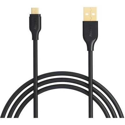 Aukey CB-MD1 Micro USB B Kabel - 1 m - Schwarz - USB Kabel Aukey CB-MD1 Micro USB B Kabel - 1 m - Schwarz - USB Kabel