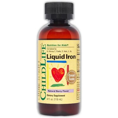 ChildLife Essentials Liquid Iron - Natural Berry Flavor - 4 fl oz ChildLife Essentials Liquid Iron - Natural Berry Flavor - 4 fl oz