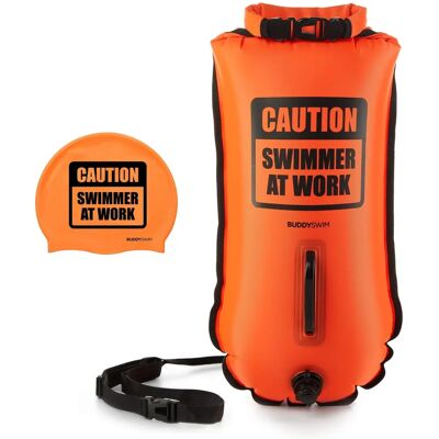 Buddyswim Boya Schwimmer Bei Arbeit 28l Orange - Schwimmerboje Buddyswim Boya Schwimmer Bei Arbeit 28l Orange - Schwimmerboje