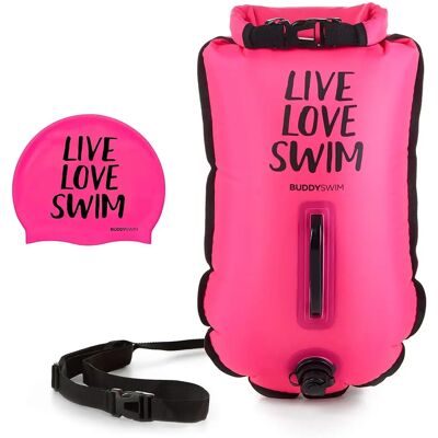 Buddyswim Rose 20L Bouée de Sécurité Drybag - Bouée de Sécurité Drybag - Publicité Buddyswim Rose 20L Bouée de Sécurité Drybag - Bouée de Sécurité Drybag - Publicité