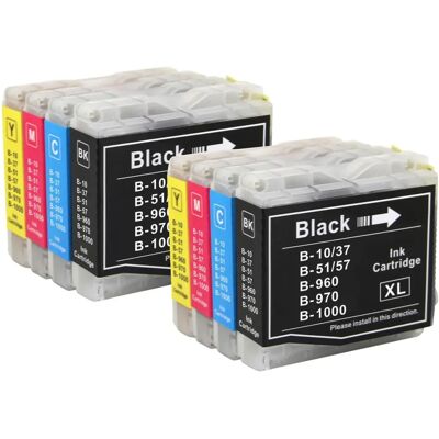 Go Inks LC970 & LC1000 Ink Cartridges - 8 Pack - Black/Cyan/Magenta/Yellow Go Inks LC970 & LC1000 Ink Cartridges - 8 Pack - Black/Cyan/Magenta/Yellow