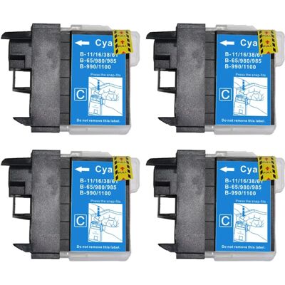Cartouche d'encre cyan Go Inks - Compatible avec Brother LC980C, LC1100C - Publicité Cartouche d'encre cyan Go Inks - Compatible avec Brother LC980C, LC1100C - Publicité
