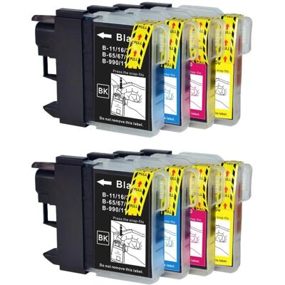 Go Inks LC980 & LC1100 Ink Set - 8 Pack for Brother Go Inks LC980 & LC1100 Ink Set - 8 Pack for Brother