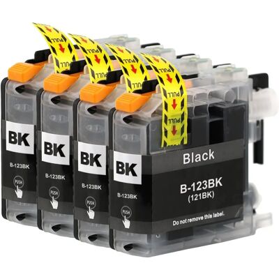 Go Inks LC123Bk Black Ink Cartridge - Printer Ink Go Inks LC123Bk Black Ink Cartridge - Printer Ink