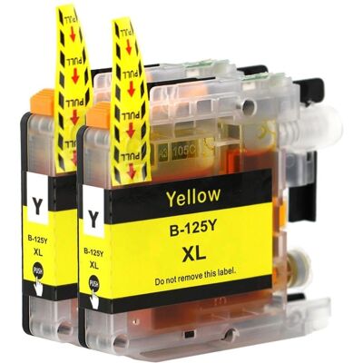 Cartouche d'encre jaune LC125Y XL Go Inks - Pack de 2 pour Brother - Publicité Cartouche d'encre jaune LC125Y XL Go Inks - Pack de 2 pour Brother - Publicité