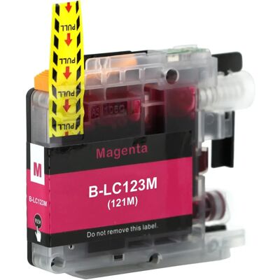 Cartouche d'encre magenta Brother LC123M - 1 pack - Publicité Cartouche d'encre magenta Brother LC123M - 1 pack - Publicité