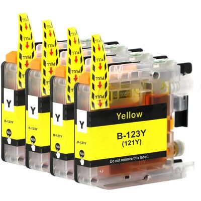 Cartouche d'encre jaune Go Inks LC123Y - Pack de 3 pour Brother - Publicité Cartouche d'encre jaune Go Inks LC123Y - Pack de 3 pour Brother - Publicité