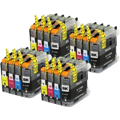 Ensemble d'Encres Compatibles LC123 de Go Inks - 16 Pièces pour Brother - Publicité Ensemble d'Encres Compatibles LC123 de Go Inks - 16 Pièces pour Brother - Publicité