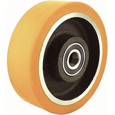 Roues-et-Roulettes.com Roue polyuréthane 150x50 - Jante fonte Roues-et-Roulettes.com Roue polyuréthane 150x50 - Jante fonte