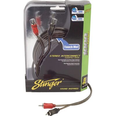 Stinger SI1217 - 17 Fuß Audiokabel - Schwarz Stinger SI1217 - 17 Fuß Audiokabel - Schwarz
