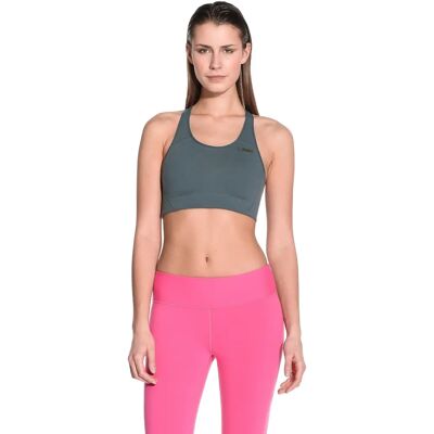 Γυναικείο Αθλητικό Τοπ Zumba - Γκρι Νάιλον - Υποστήριξη - Αθλητικό Τοπ Γυναικείο Αθλητικό Τοπ Zumba - Γκρι Νάιλον - Υποστήριξη - Αθλητικό Τοπ