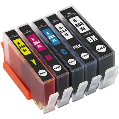 Ensemble de cartouches d'encre HP 364XL de Go Inks - Couleurs multiples - Publicité Ensemble de cartouches d'encre HP 364XL de Go Inks - Couleurs multiples - Publicité