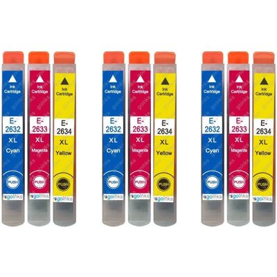 Cartouches d'encre Cyan/Magenta/Jaune Go Inks - Remplacement Imprimante - Publicité Cartouches d'encre Cyan/Magenta/Jaune Go Inks - Remplacement Imprimante - Publicité