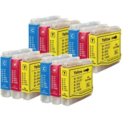 Cartouches d'encre compatibles Go Inks LC970 & LC1000 C/M/Y - Pack de 12 - Publicité Cartouches d'encre compatibles Go Inks LC970 & LC1000 C/M/Y - Pack de 12 - Publicité