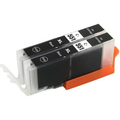 Cartouche d'encre compatible Canon Pixma CLI-551Bk Go Inks - Pack de 2 - Publicité Cartouche d'encre compatible Canon Pixma CLI-551Bk Go Inks - Pack de 2 - Publicité