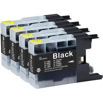 Cartouche d'encre noire compatible Go Inks LC1240Bk - Pack de 3 pour Brother - Publicité Cartouche d'encre noire compatible Go Inks LC1240Bk - Pack de 3 pour Brother - Publicité