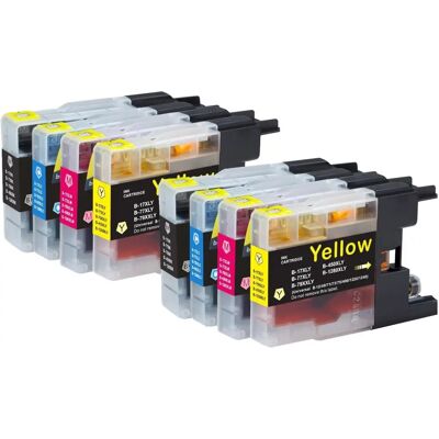 Go Inks Brother LC1240 Ink Cartridges - 8 Pack - Black/Cyan/Magenta/Yellow Go Inks Brother LC1240 Ink Cartridges - 8 Pack - Black/Cyan/Magenta/Yellow