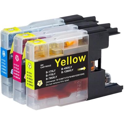 Cartouches d'encre compatibles Go Inks LC1280 C/M/Y - Pack de 3 pour Brother - Publicité Cartouches d'encre compatibles Go Inks LC1280 C/M/Y - Pack de 3 pour Brother - Publicité