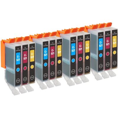 Ensemble de cartouches d'encre Cyan/Magenta/Jaune Go Inks - Compatible avec Canon Pixma - Publicité Ensemble de cartouches d'encre Cyan/Magenta/Jaune Go Inks - Compatible avec Canon Pixma - Publicité