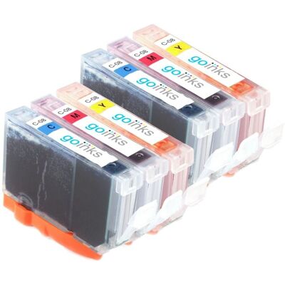 Ensemble de cartouches d'encre Cyan/Magenta/Jaune Go Inks - 6 pièces pour Canon Pixma - Publicité Ensemble de cartouches d'encre Cyan/Magenta/Jaune Go Inks - 6 pièces pour Canon Pixma - Publicité