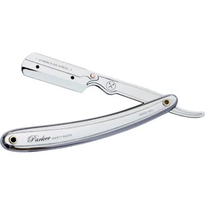 The Shave Factory Parker 31R Rasoir droit en acier inoxydable - Qualité professionnelle - Publicité The Shave Factory Parker 31R Rasoir droit en acier inoxydable - Qualité professionnelle - Publicité