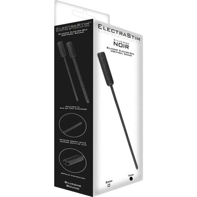 Sound urétral en silicone ElectraStim - 7 mm - Noir Sound urétral en silicone ElectraStim - 7 mm - Noir