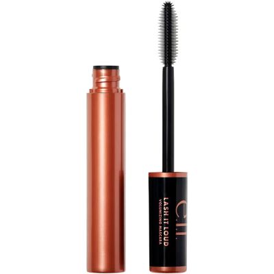 e.l.f. Cosmetics Lash It Loud Mascara - Tumman ruskea - Volyymia lisäävä, Joustava silikoniharja, Vegan e.l.f. Cosmetics Lash It Loud Mascara - Tumman ruskea - Volyymia lisäävä, Joustava silikoniharja, Vegan