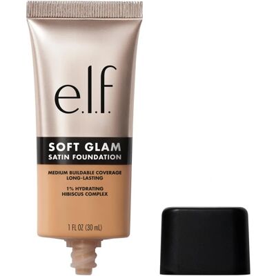 e.l.f. cosmetics Soft Glam Satin Foundation - Couverture moyenne - Vegan & Cruelty-Free e.l.f. cosmetics Soft Glam Satin Foundation - Couverture moyenne - Vegan & Cruelty-Free