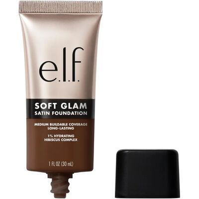 e.l.f. cosmetics Soft Glam Satin Foundation Couverture moyenne Longue tenue et modulable e.l.f. cosmetics Soft Glam Satin Foundation Couverture moyenne Longue tenue et modulable