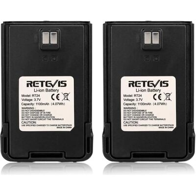 Retevis - RT24 - 1100mAh - Bateria para rádio bidirecional Retevis - RT24 - 1100mAh - Bateria para rádio bidirecional