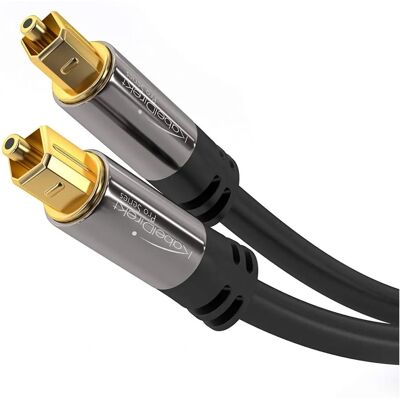 KabelDirekt - 609613459122 - Black - Optical Audio Cable KabelDirekt - 609613459122 - Black - Optical Audio Cable