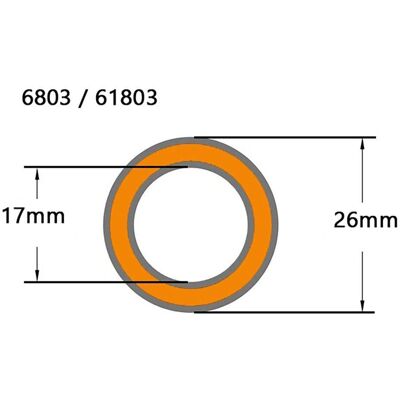 RapidRacerProducts Fietslagerset - Kit 13 - 6803 2RS/61803 2RS - Bike Lager Kit RapidRacerProducts Fietslagerset - Kit 13 - 6803 2RS/61803 2RS - Bike Lager Kit