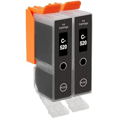 Cartouche d'encre noire PGI-520Bk Canon - Pack de 2 - Publicité Cartouche d'encre noire PGI-520Bk Canon - Pack de 2 - Publicité