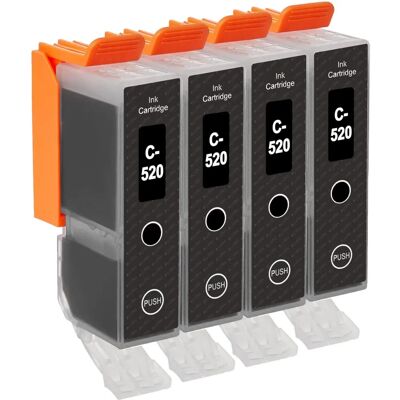 Cartouche d'encre noire Canon PGI-520Bk de Go Inks - Pack de 4 - Publicité Cartouche d'encre noire Canon PGI-520Bk de Go Inks - Pack de 4 - Publicité