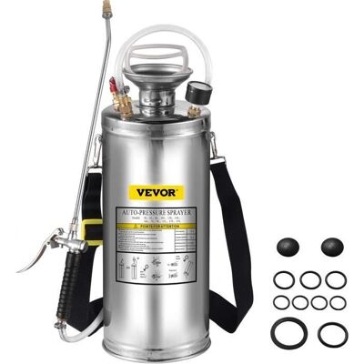 Pulvérisateur en Acier Inoxydable Vevor - 2 gallons - Désinfection de Jardin Durable - Publicité Pulvérisateur en Acier Inoxydable Vevor - 2 gallons - Désinfection de Jardin Durable - Publicité