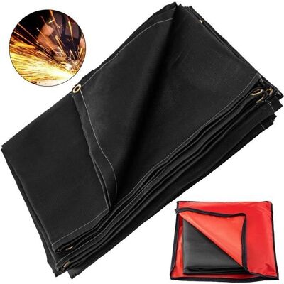 Vevor Couverture ignifuge légère pour soudage noire 6 x 10 FT - Couverture ignifuge - Publicité Vevor Couverture ignifuge légère pour soudage noire 6 x 10 FT - Couverture ignifuge - Publicité