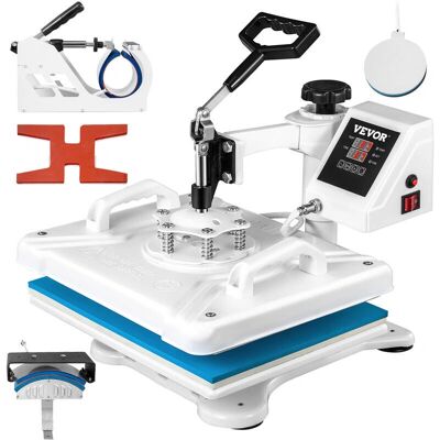 Creative Wärmepresse 12 x 15 Zoll 5-in-1 Heizpresse - Heizpresse für T-Shirts, Schuhe, Hüte, Keramik Creative Wärmepresse 12 x 15 Zoll 5-in-1 Heizpresse - Heizpresse für T-Shirts, Schuhe, Hüte, Keramik