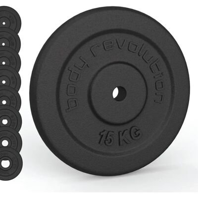 Body Revolution 30132 - Weight Plates - Black - One Size - Weight Plates Body Revolution 30132 - Weight Plates - Black - One Size - Weight Plates