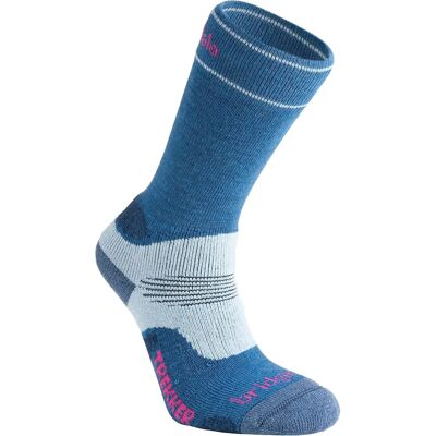 Chaussettes de randonnée en mérino pour femmes - Bleu/Ciel - Mi-Weight Chaussettes de randonnée en mérino pour femmes - Bleu/Ciel - Mi-Weight