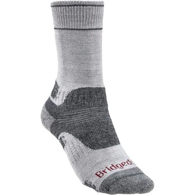 Bridgedale Damen Wanderstrümpfe Midweight Merino Wool - Silber/Grau L Bridgedale Damen Wanderstrümpfe Midweight Merino Wool - Silber/Grau L