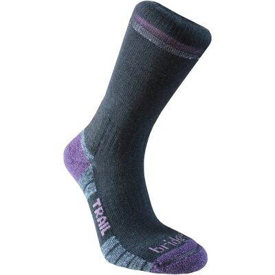 Chaussettes de Randonnée Légères Merino Performance pour Femmes - Noir / Violet Chaussettes de Randonnée Légères Merino Performance pour Femmes - Noir / Violet
