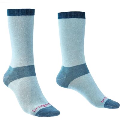 Chaussettes intérieures Sky Bleu Coolmax Bridgedale - Chaussettes avec microfibres Coolmax pour régulation de l'humidité Chaussettes intérieures Sky Bleu Coolmax Bridgedale - Chaussettes avec microfibres Coolmax pour régulation de l'humidité