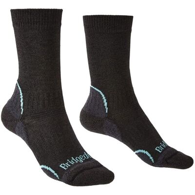 Bridgedale Womens Hike Lightweight T2 Performance Boot Socks - Graphite/Mint Bridgedale Womens Hike Lightweight T2 Performance Boot Socks - Graphite/Mint