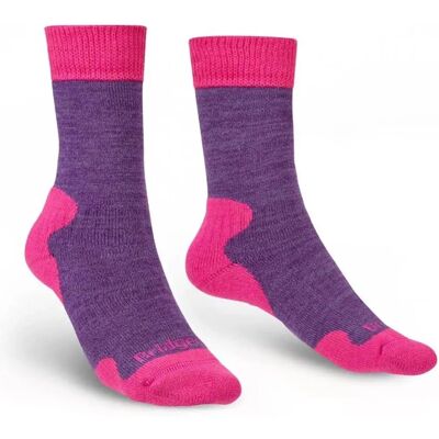 Bridgedale Bridgedale Explorer Heavyweight Merino Women's Socks - Pink / Purple - Socks Bridgedale Bridgedale Explorer Heavyweight Merino Women's Socks - Pink / Purple - Socks