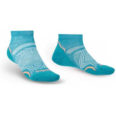 Bridgedale Damen Low Cut Hike Ultralight Socken - Teal - Stoßschutz Bridgedale Damen Low Cut Hike Ultralight Socken - Teal - Stoßschutz