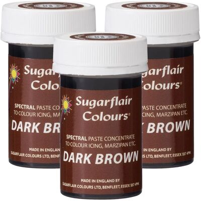 Sugarflair Dark Brown Spectral 25g - Food Colouring Powder Sugarflair Dark Brown Spectral 25g - Food Colouring Powder